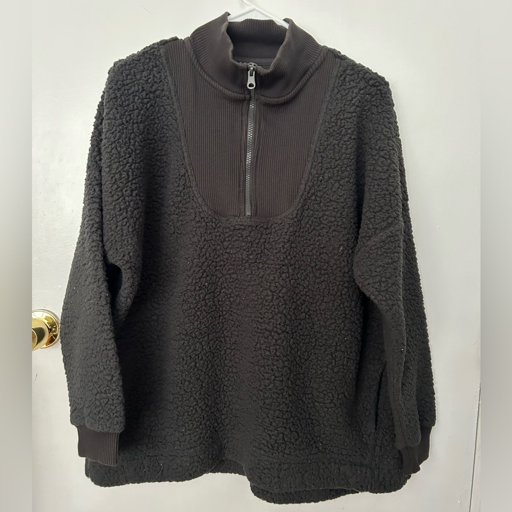Aerie Dream Sherpa Quarter Zip